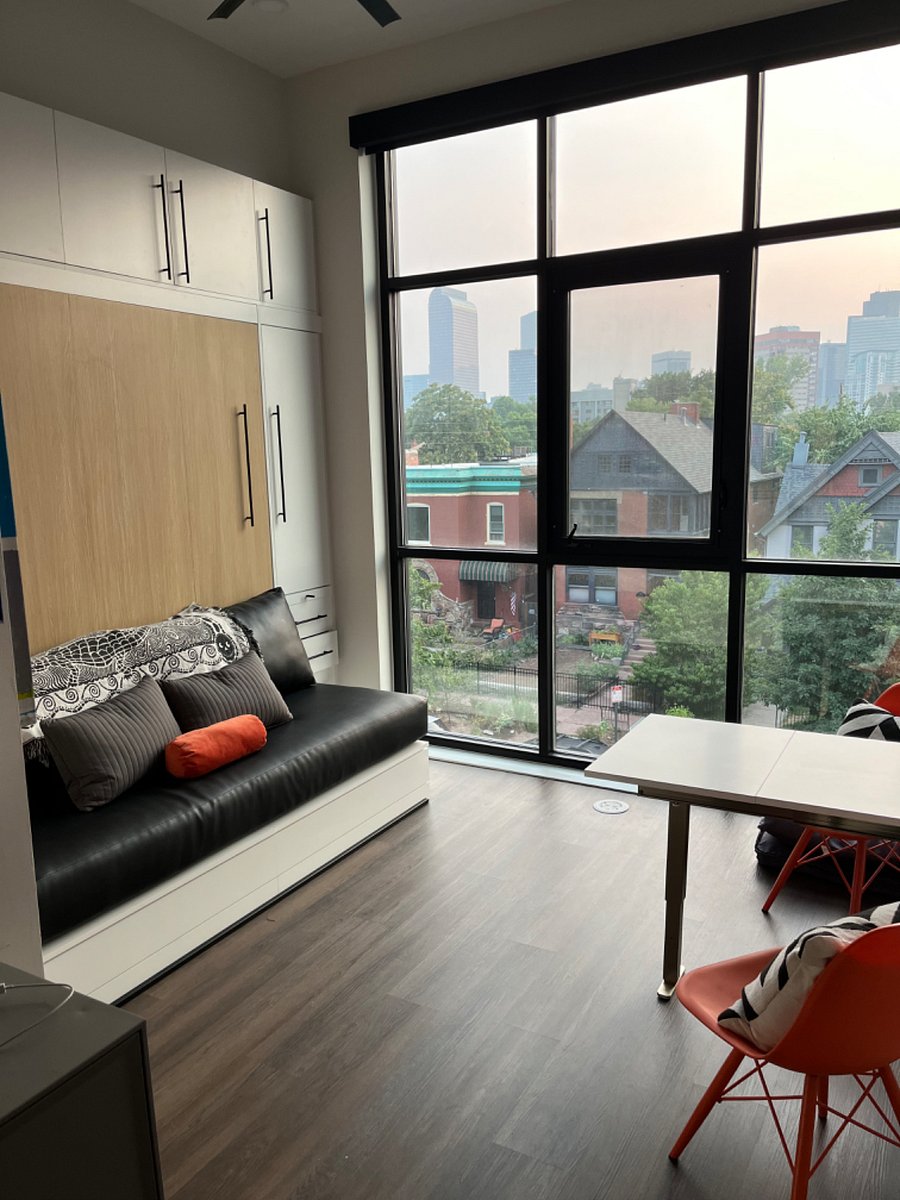 king murphy bed with city view