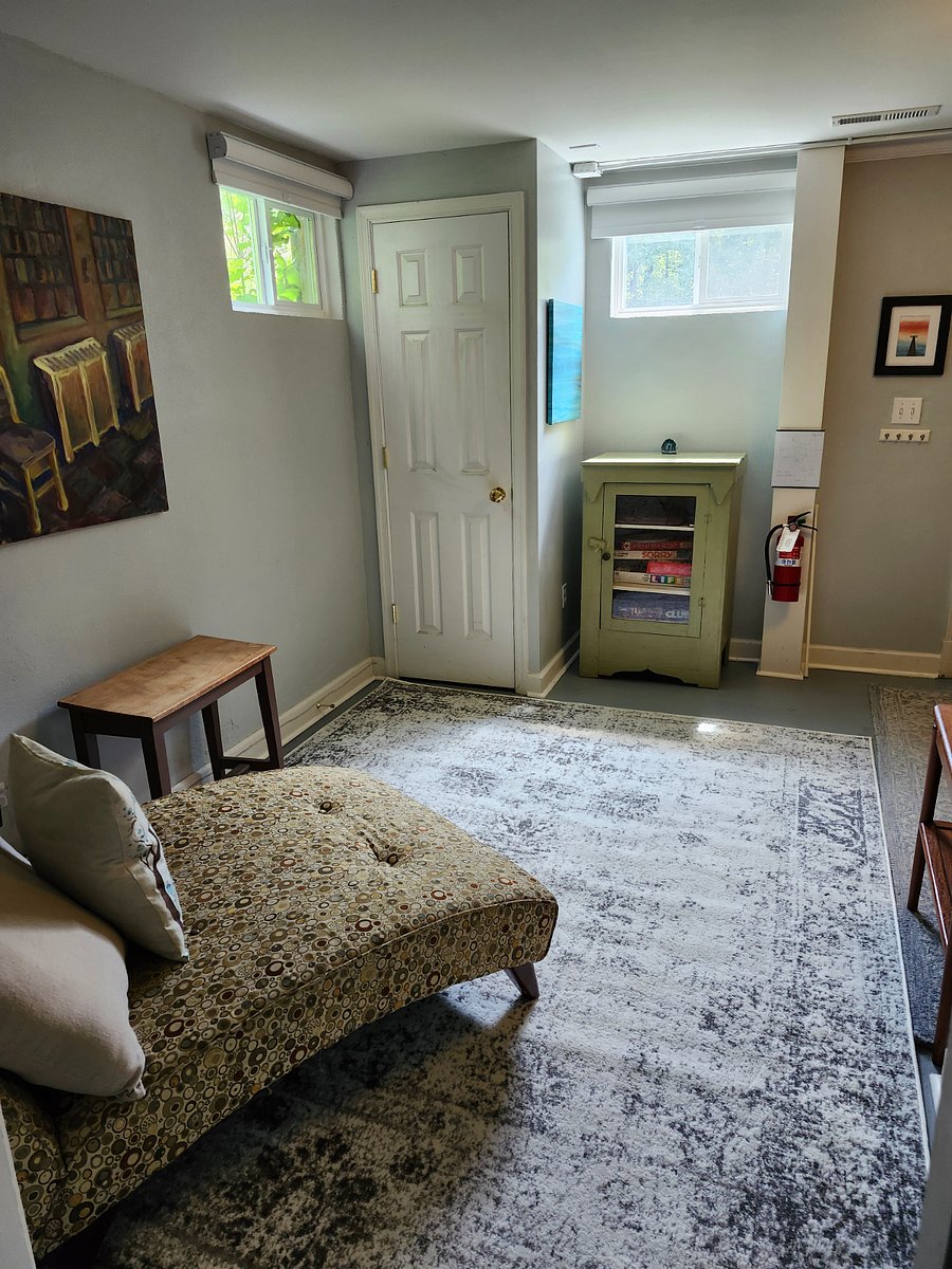 Lounge area and closet