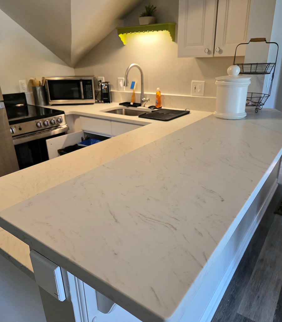 New solid surface counters and bar...