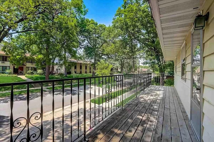 Large private deck