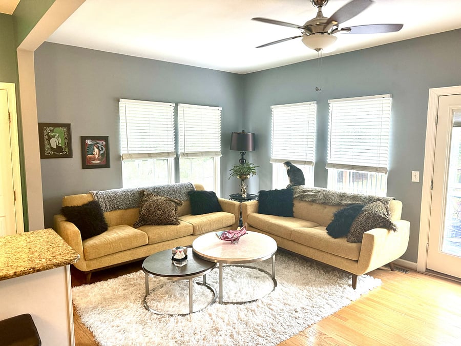 2nd level open living room