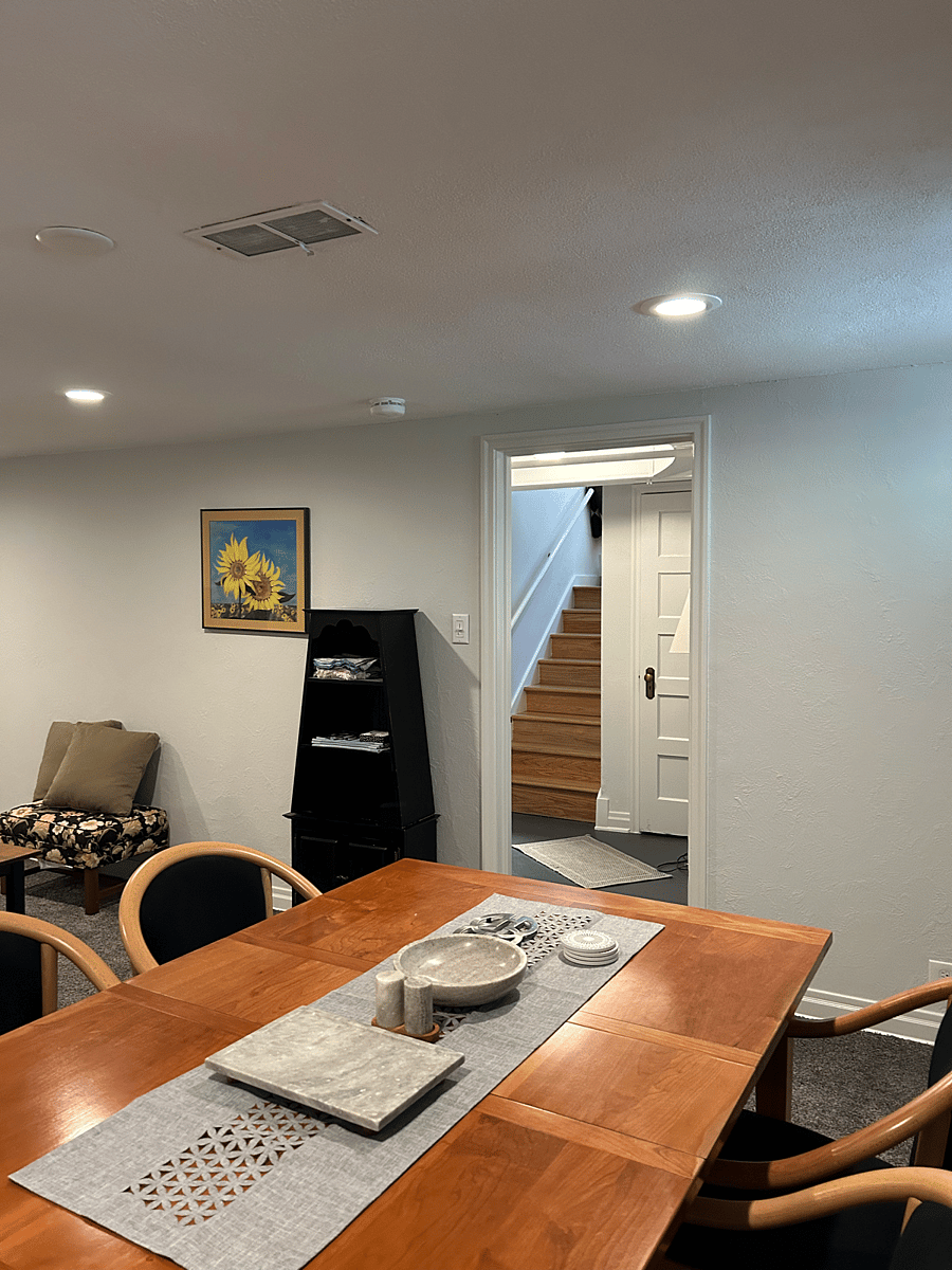 View from dining into anteroom