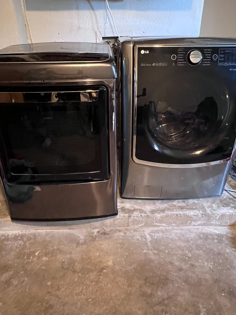 Washer & Dryer in the garage