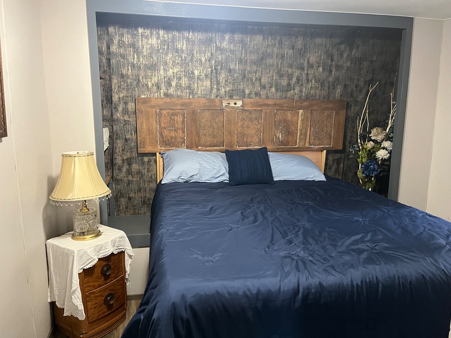 nightstand and lighting