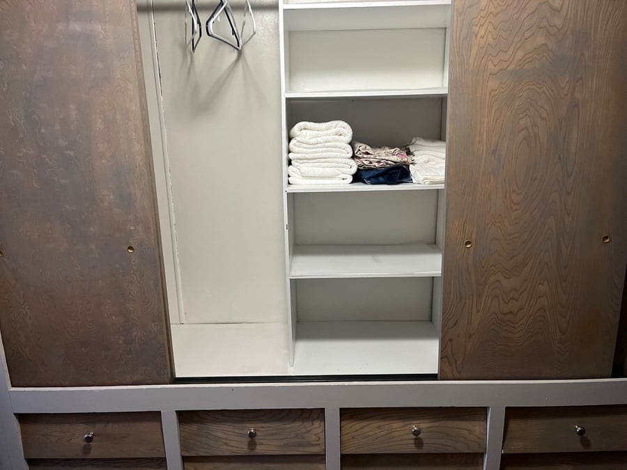 hallway storage/ long closet