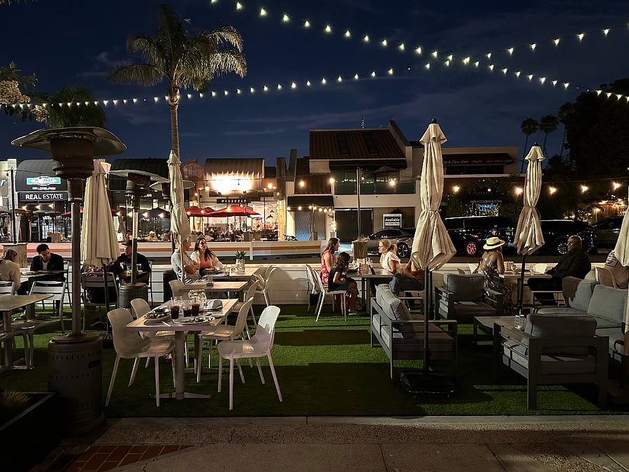 good food and music in the Riviera Village