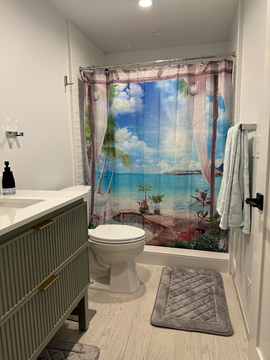 Shared bathroom with shower