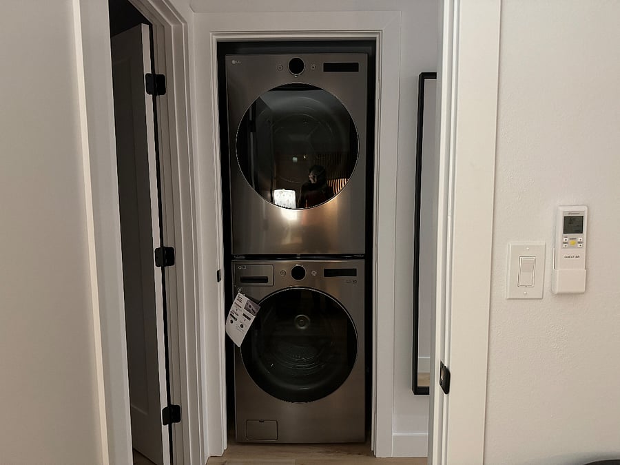 Large capacity washer and dryer