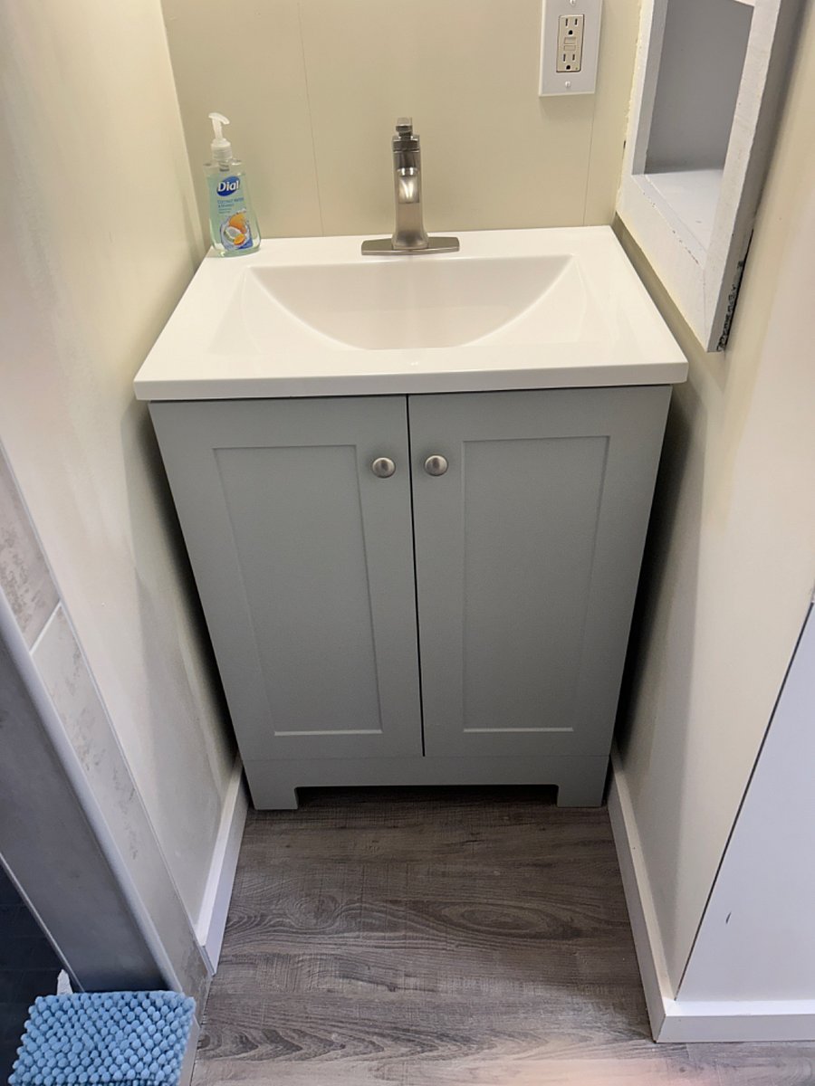 Bathroom vanity.