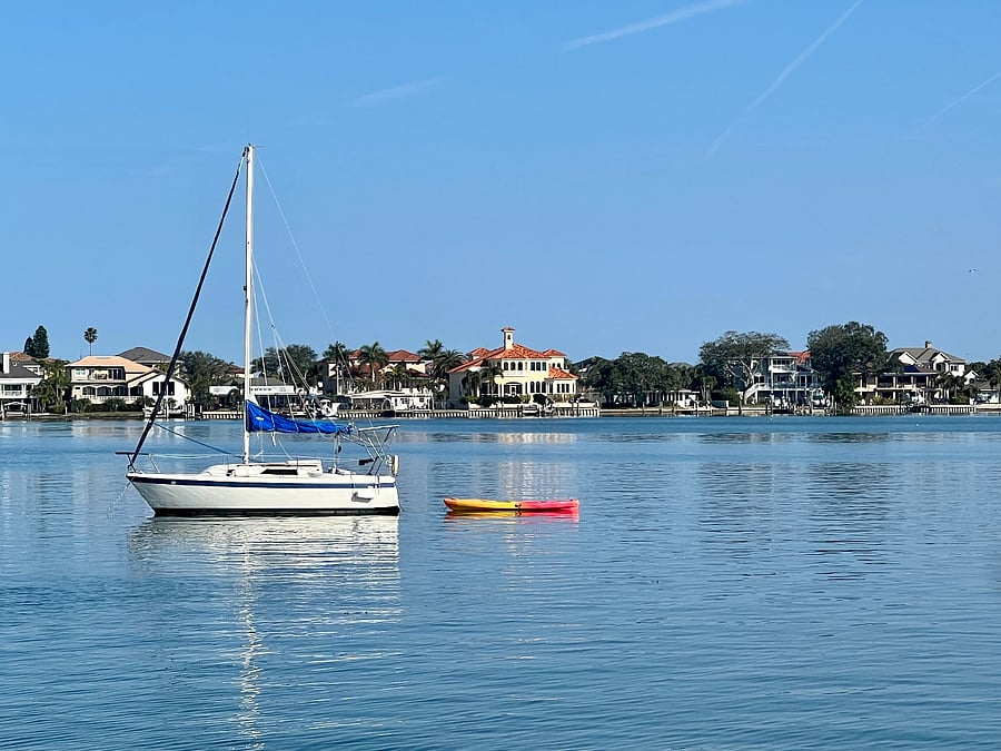 Beautiful Belleair Beach Bay.