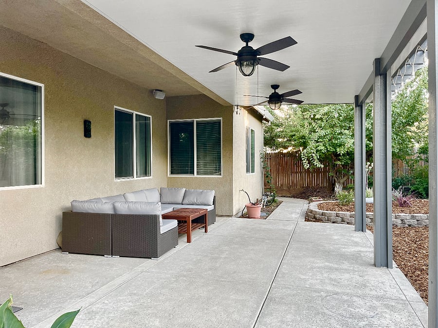 Extended Patio on backyard