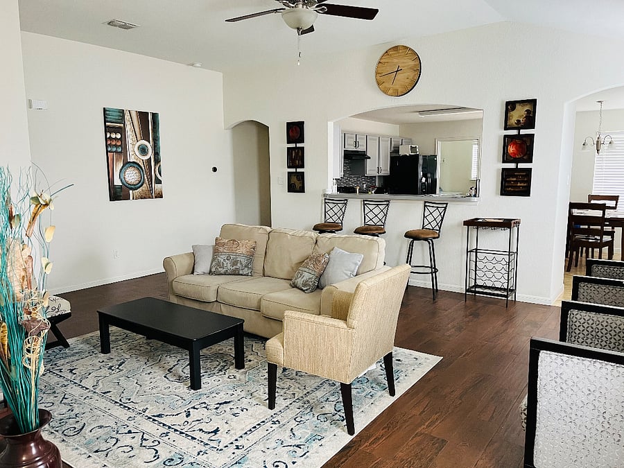 Living Room from Entrance View