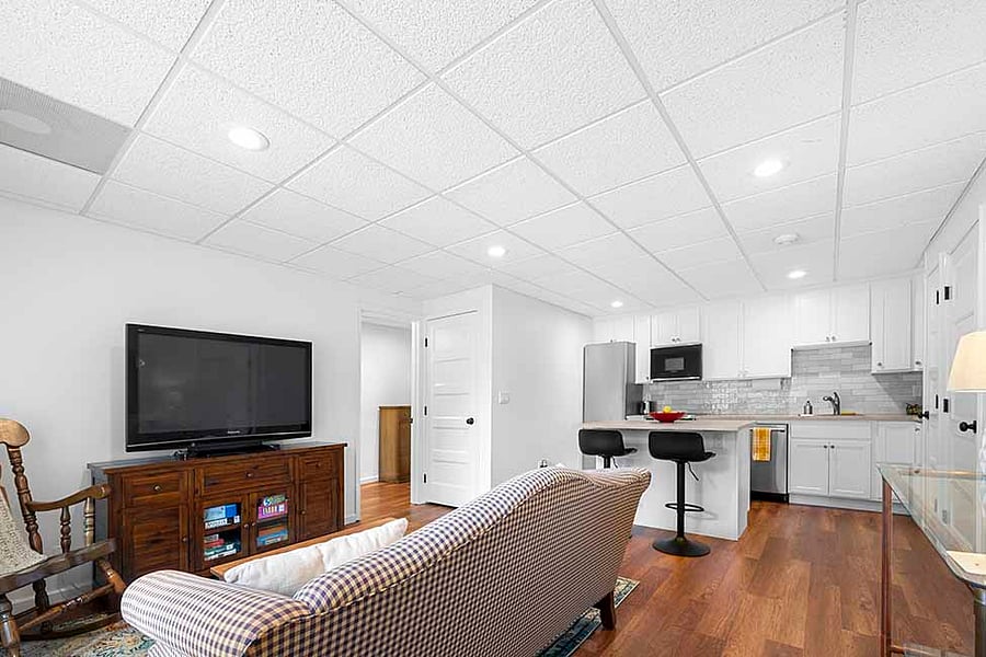 Living Area and Kitchen View