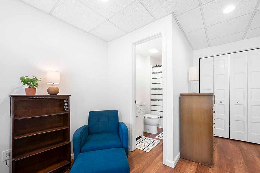 Bedroom looking towards Private Bathroom