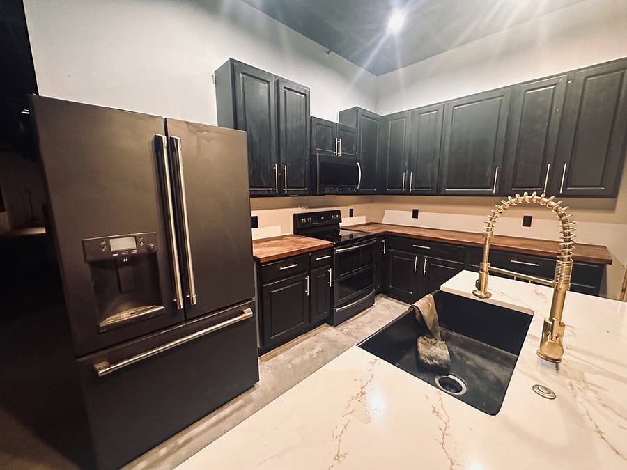 You will have your own cabinets for food, dishes if you prefer, and the fridge will be marked into sections.