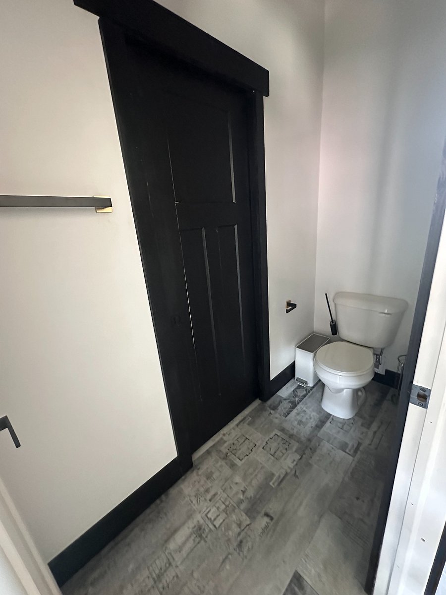 The two bedrooms share a Jack & Jill bathroom meaning each room has their own toilet. All doors are solid wood and the toilets are separeted from the bath with pocket doors for privacy and convenience.