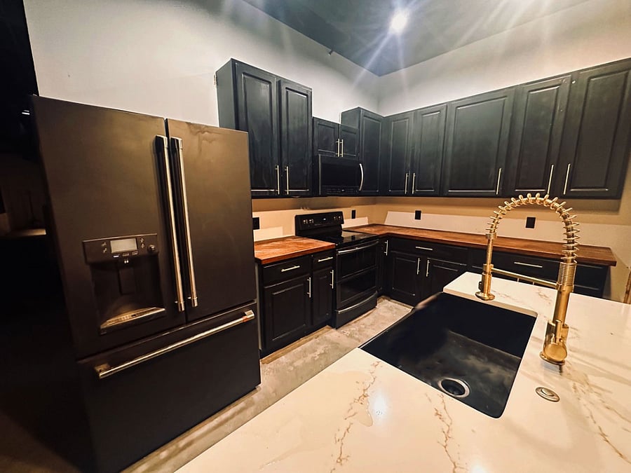 New appliances and GE Cafe fridge.