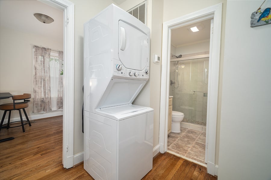 washer and dryer in unit