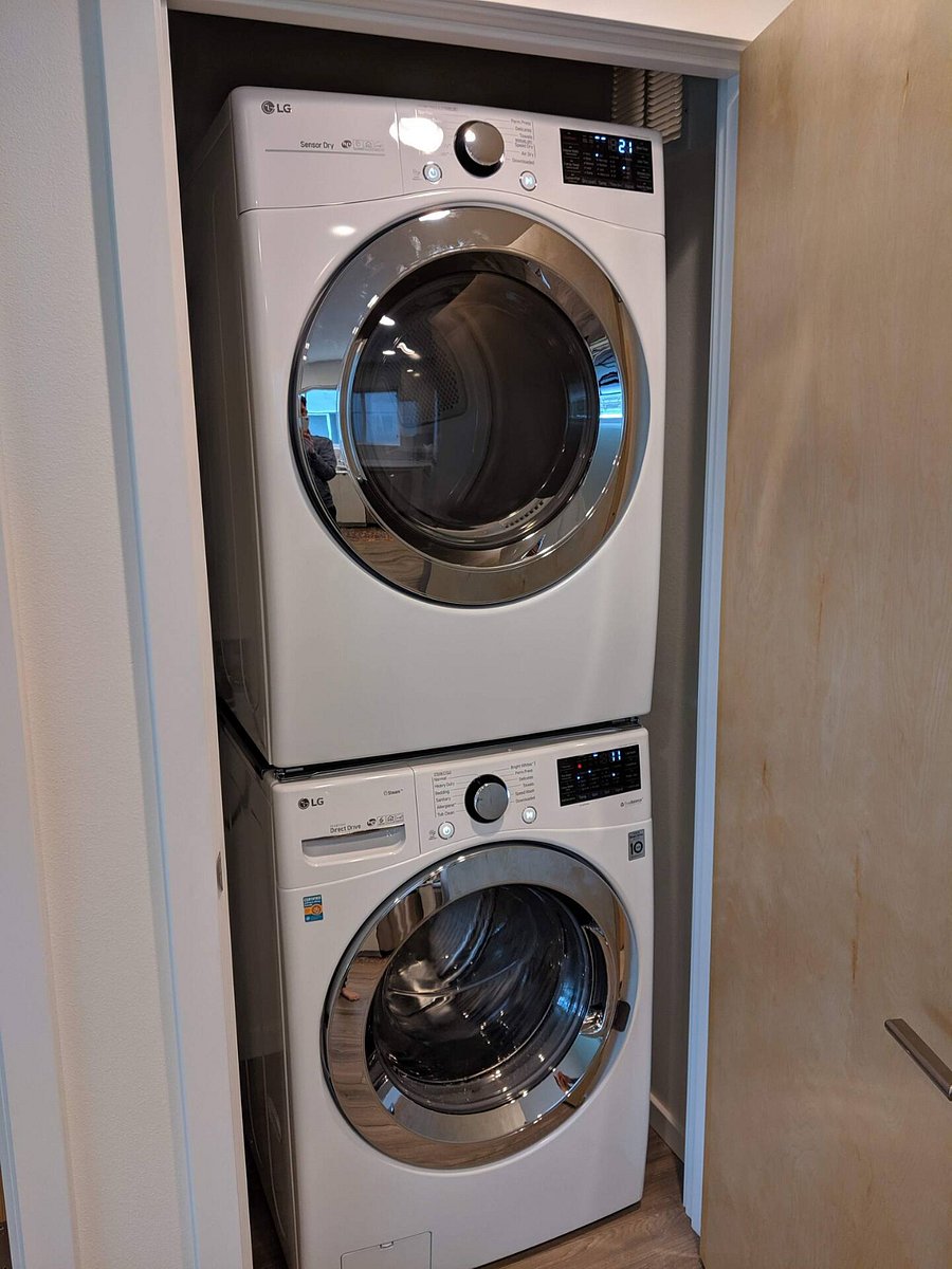 New in-unit energy-efficient LG Washer & Dryer, dedicated laundry for apartment (not shared).