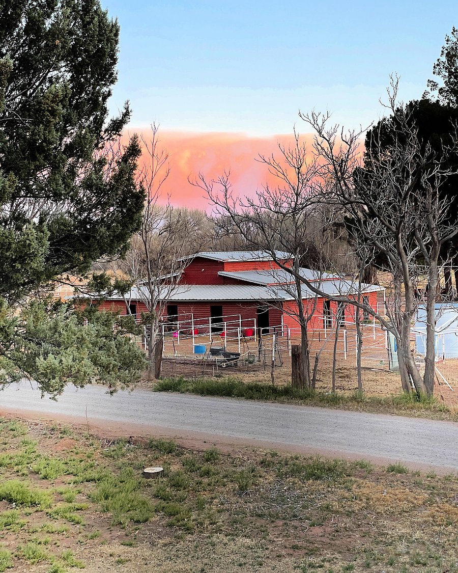 Barn across the street