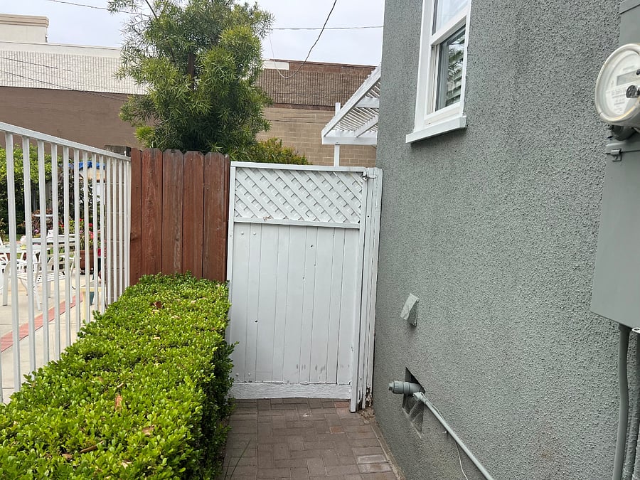 Gate to studio