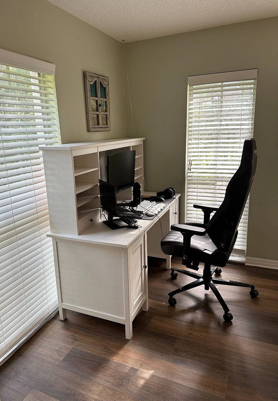 Desk can moved into the room and replace dresser at request of tenant