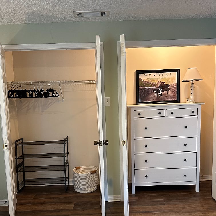 Two closets for your use