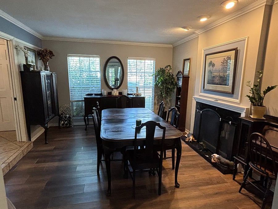 Dining room is shared space
