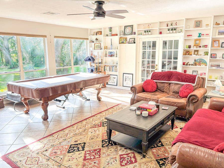 Plenty of comfortable shared living space in this 3,000-square-foot home