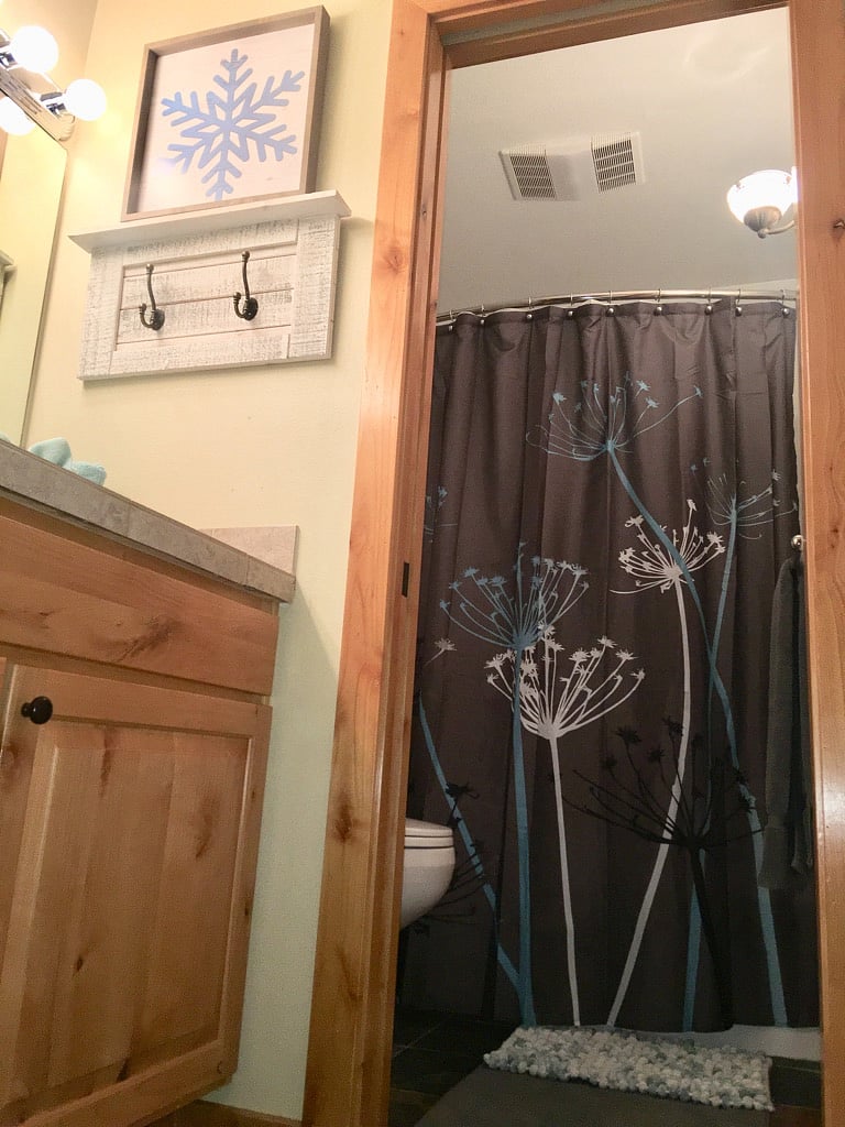 Bathroom with separate toilet and bathtub/shower