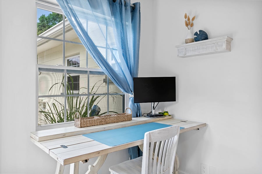 Downstairs- work area.