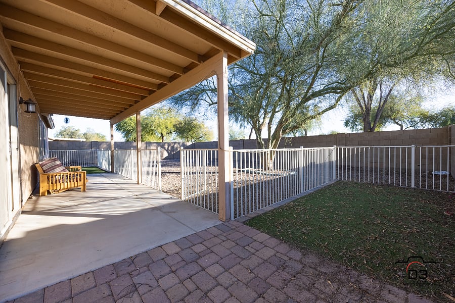Backyard patio