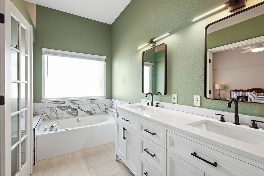 Refinished primary bath