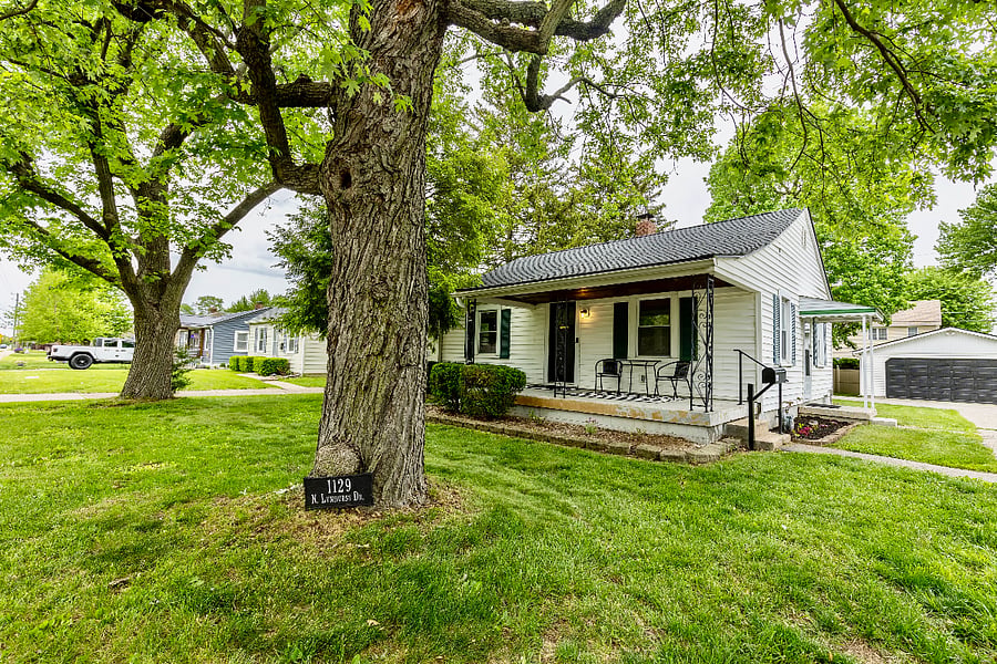 Street view of the house.