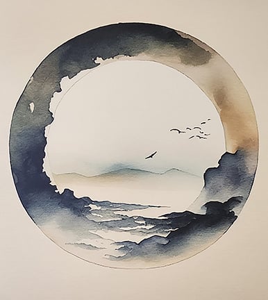 Close-up of the artwork next to the bed!