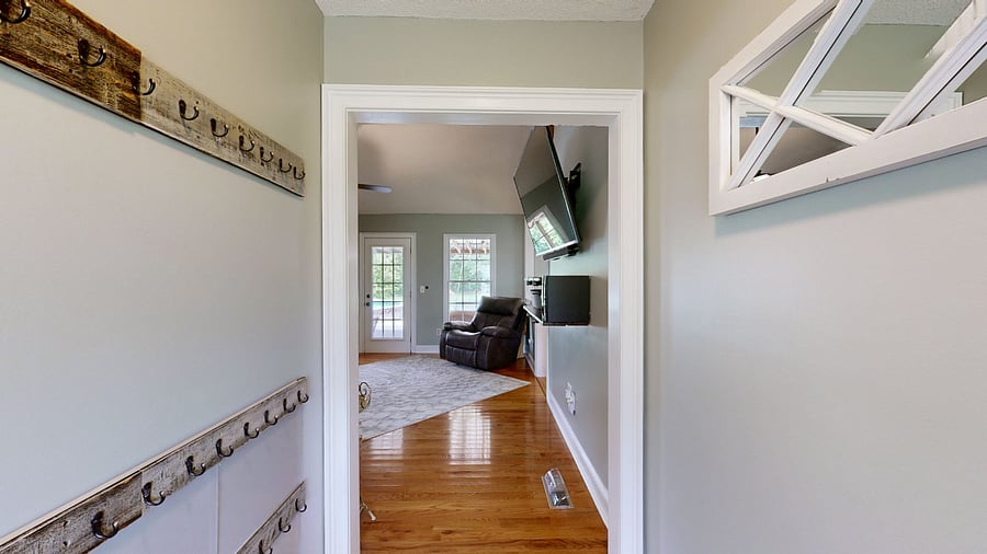 Entry Way with Coat and Shoe Rack