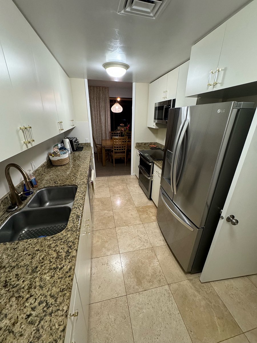 This generously apportioned kitchen gives you ample room to spread out while cooking.