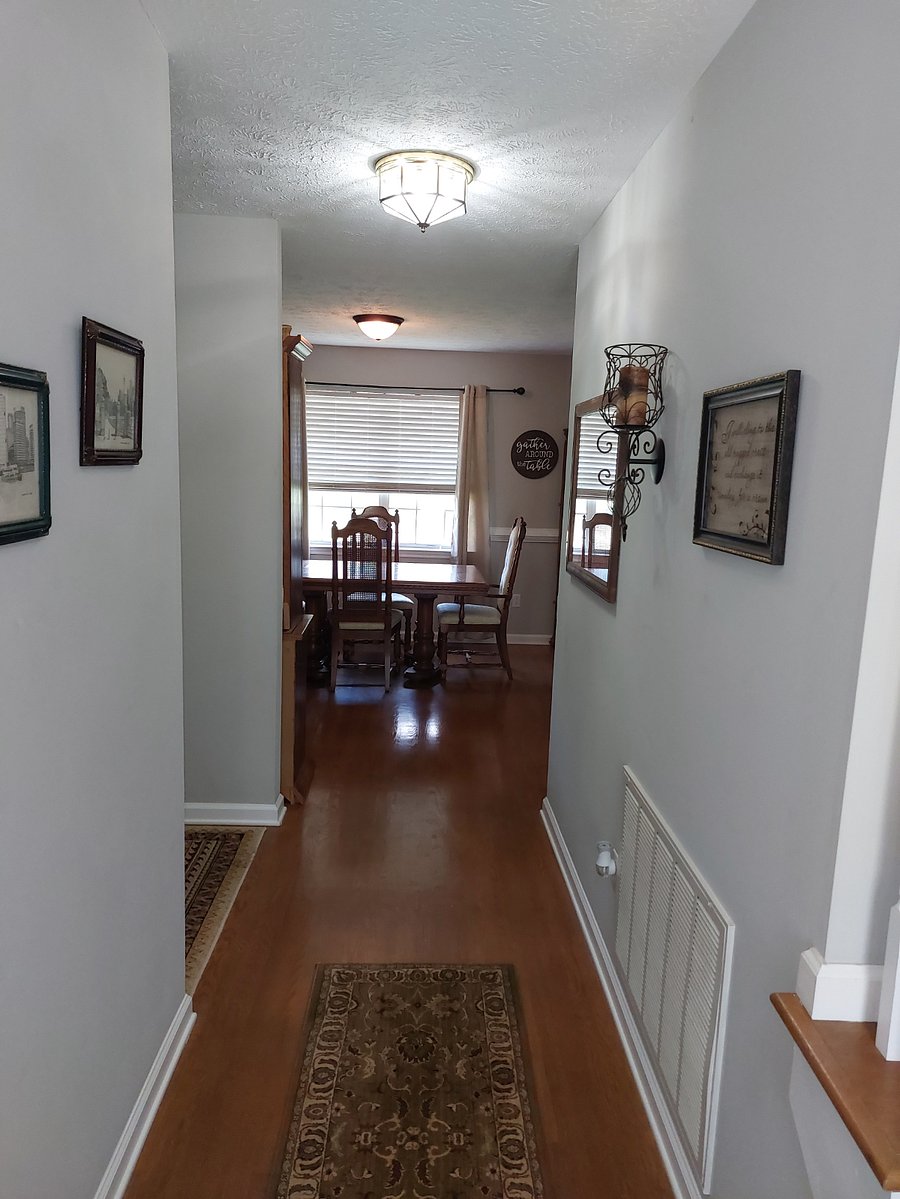 Entry hallway to dining room