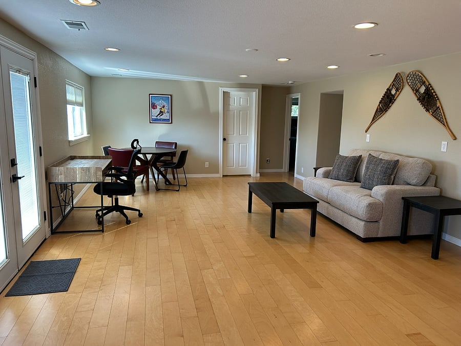 Walkout Basement with new furniture 