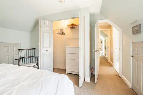 This bedroom also has a nice large closet. 