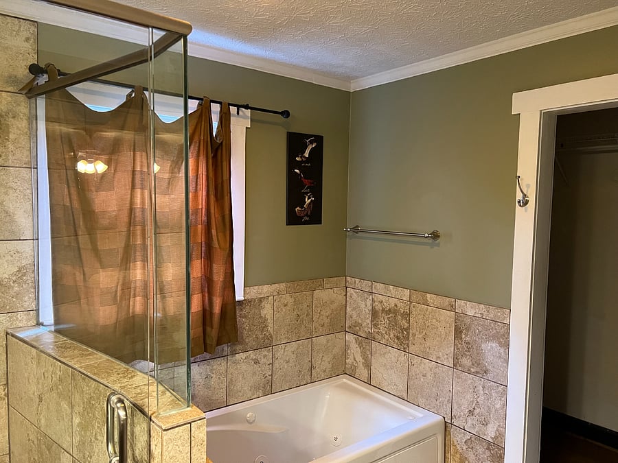 Master bath with tub