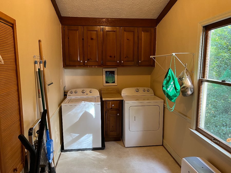 Laundry available - washer and dryer - accessible off the kitchen and den area