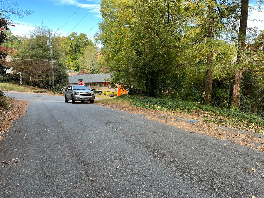 Street view of parking