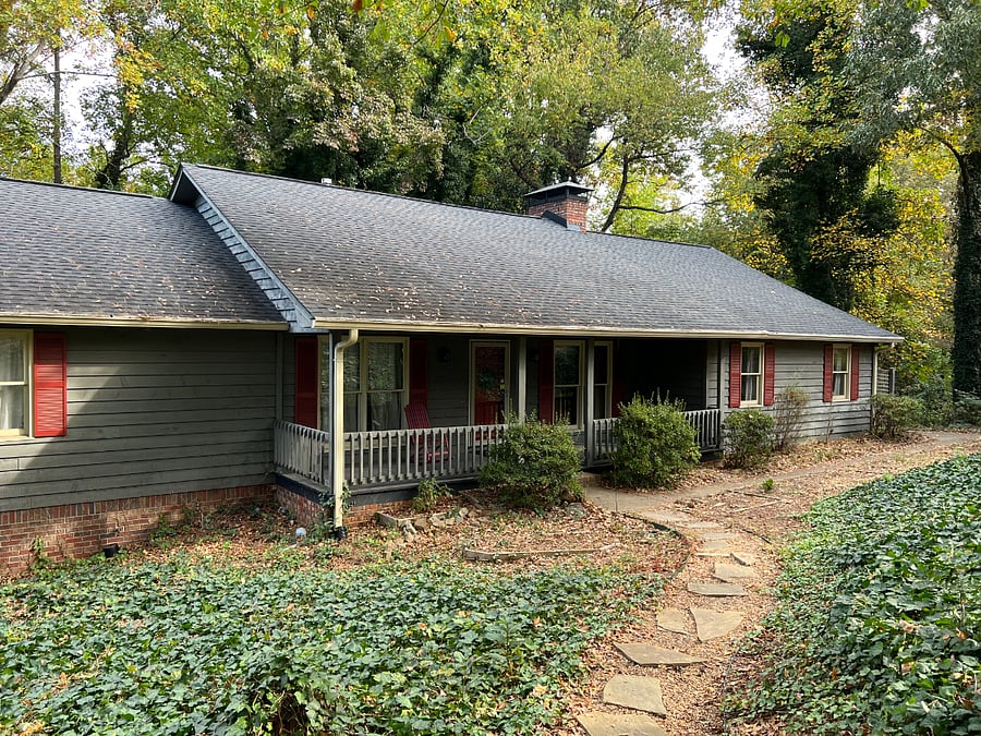Front of house with front porch!
