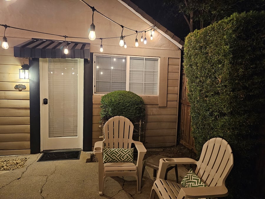 Private enclosed patio