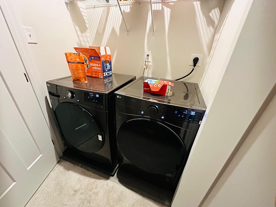 Washer and Dryer on 3rd Floor