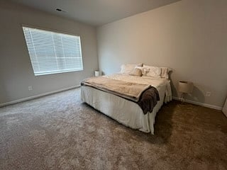 This room does have furniture. This is the king bed