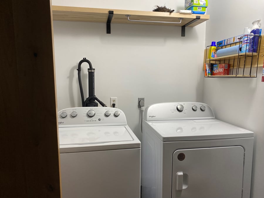 New washer/ dryer inside home