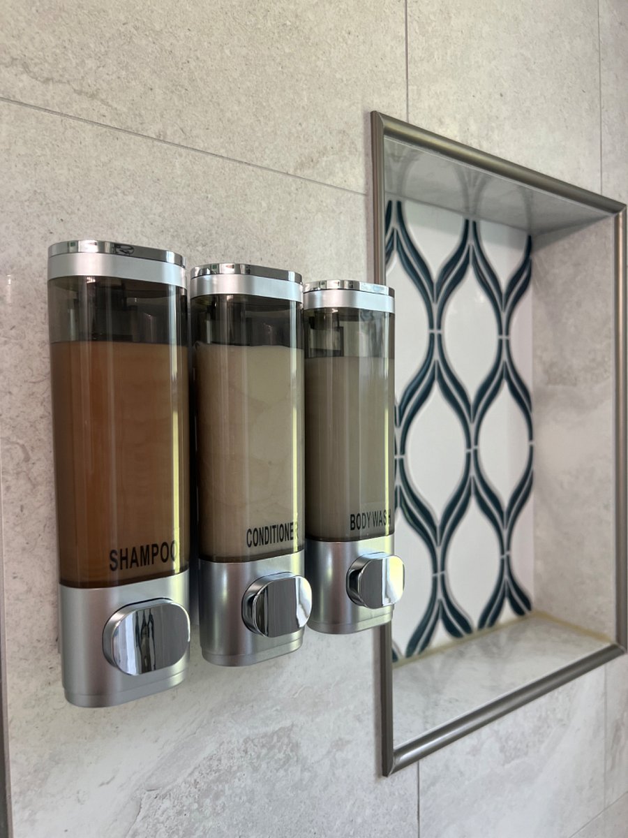 body wash, shampoo, conditioner.