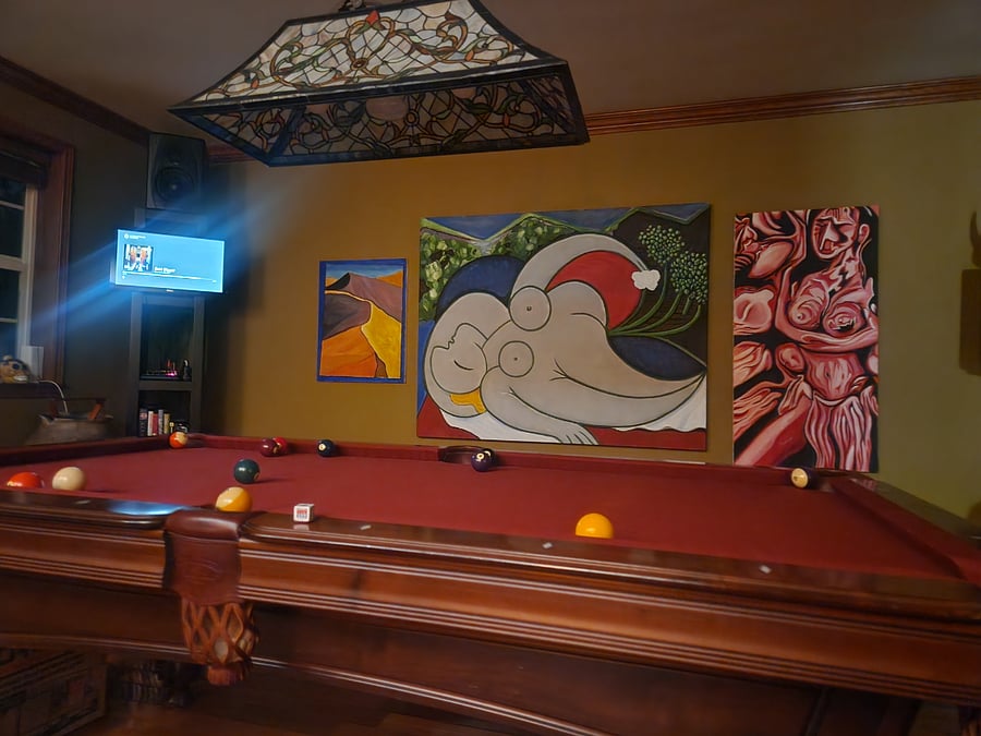 Pool Table and Bar